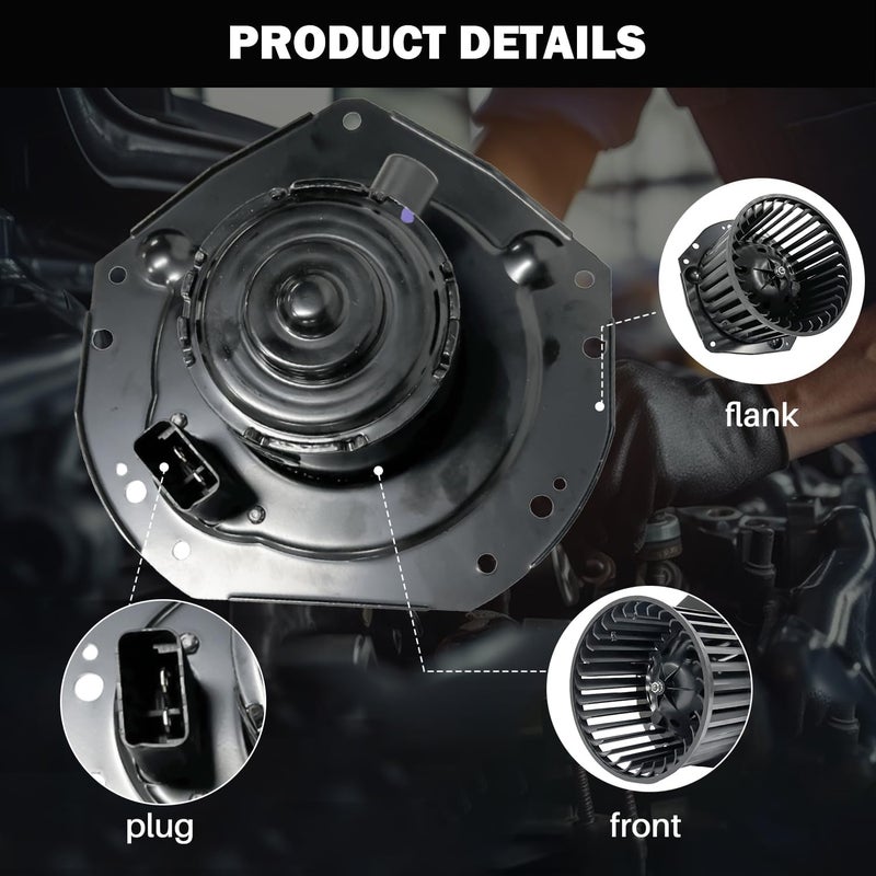 Aspligo 700092 AC Heater Blower Motor Fan Fit for Chevy Astro 1996-2005，Blazer 1995-2002, S10 1994-2004，for GMC Safari 1996-2005, Sonoma 1994-2004，19179474, 3010064, 15-81128 - Image 3